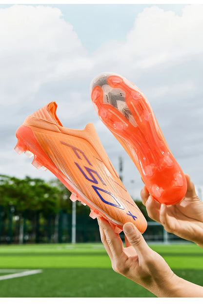 New Men Sneakers Match Grass Cleats High-quality Soccer Shoes Futsal Football Boots Non-Slip Indoor Hot-selling High-top Outdoor