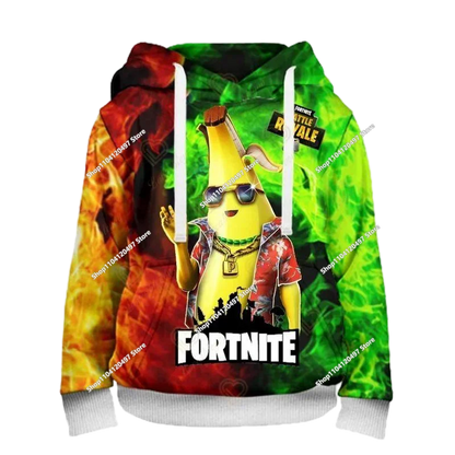 Sudaderas con capucha para niños y niñas Fortnite, sudadera infantil 3D, Battle Royale, sudaderas para hombre, moda de otoño, ropa infantil