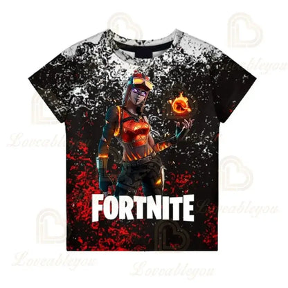 Battle Royale T-shirt Fortnite Victory T Shirt Kids Tops Girls Boys Clothes Harajuku Tees Children 3D 2025 NEW DESIGN