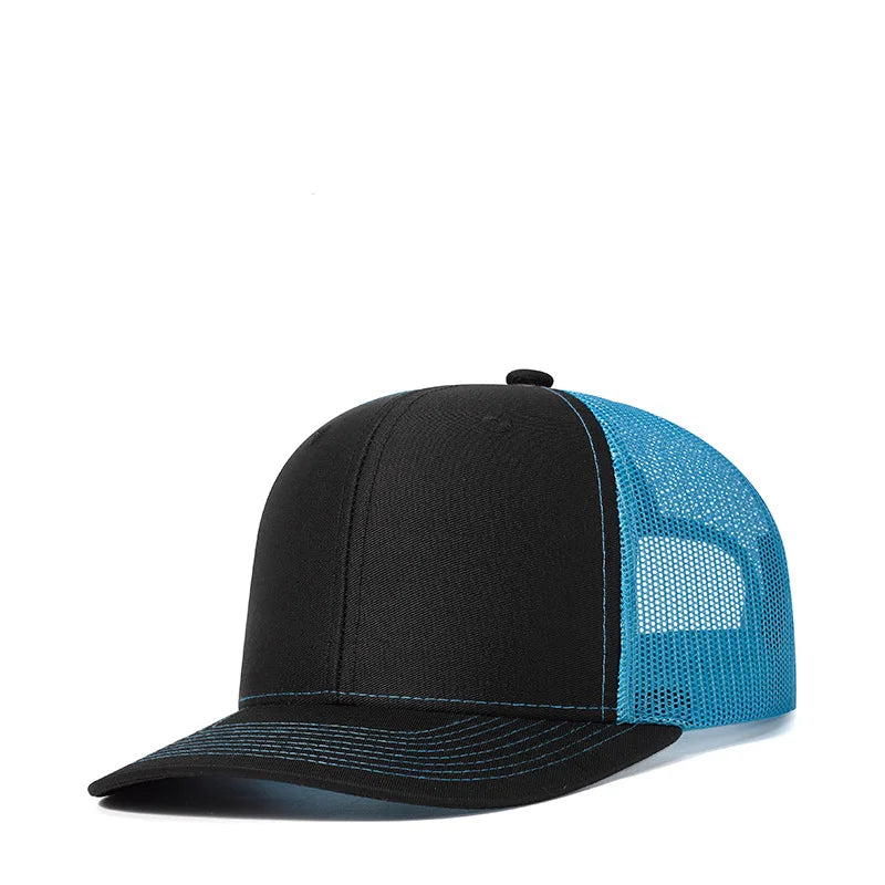 Czapki z daszkiem typu „trucker” w 38 kolorach, na świeżym powietrzu, z zatrzaskiem, czapki typu „dad hat”, hip-hopowe, męskie, damskie, regulowane, dla chłopców i dziewcząt, czapki baseballowe