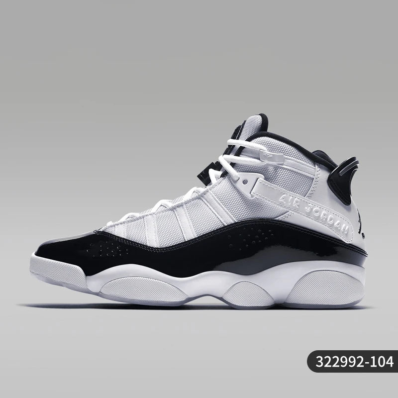 Nike Ufficiali Autentiche JORDAN 6 RINGS Scarpe da basket sportive da uomo con ammortizzazione 322992-104