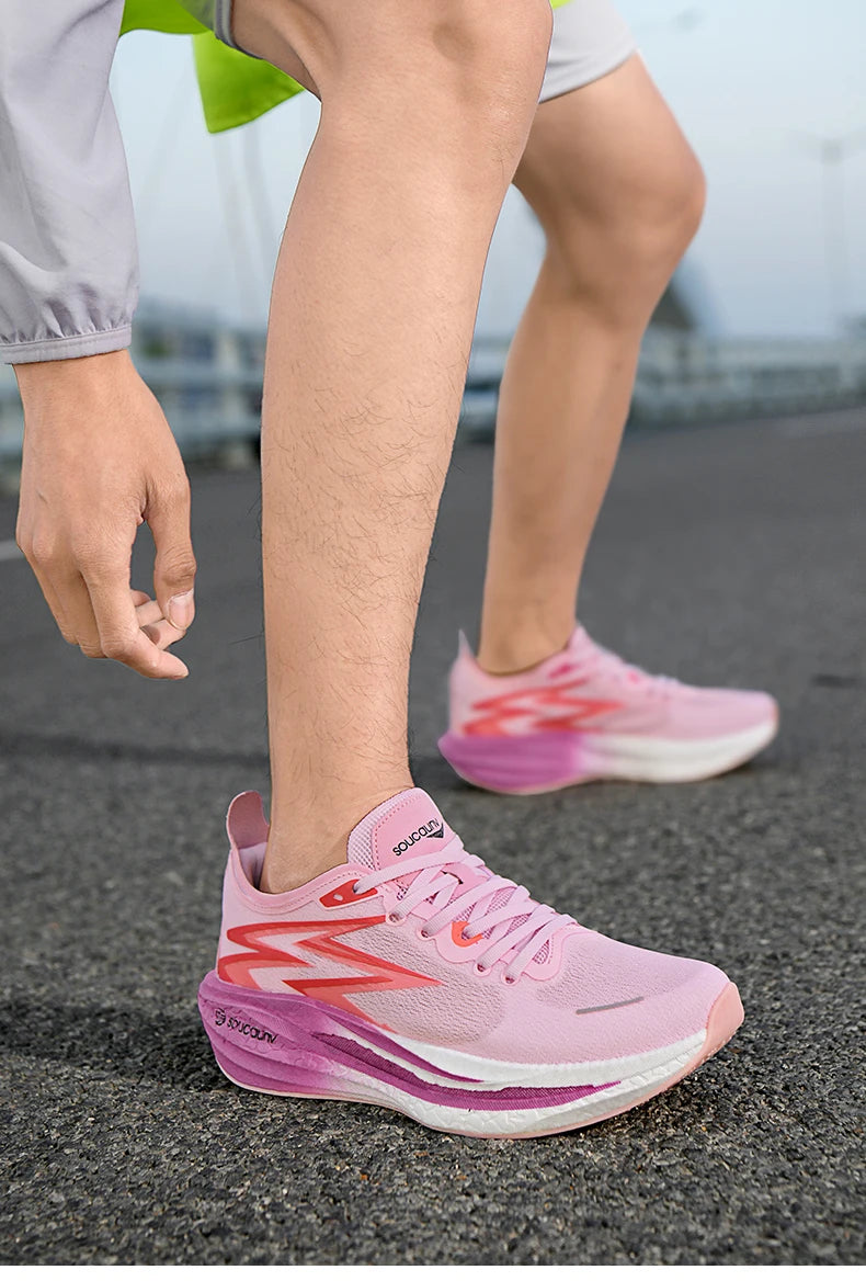 NEUE Laufschuhe mit Carbonplatte für Marathon, Herren, sportlich, atmungsaktiv, leicht, Damen, bequeme rutschfeste Sportsneaker, Casual