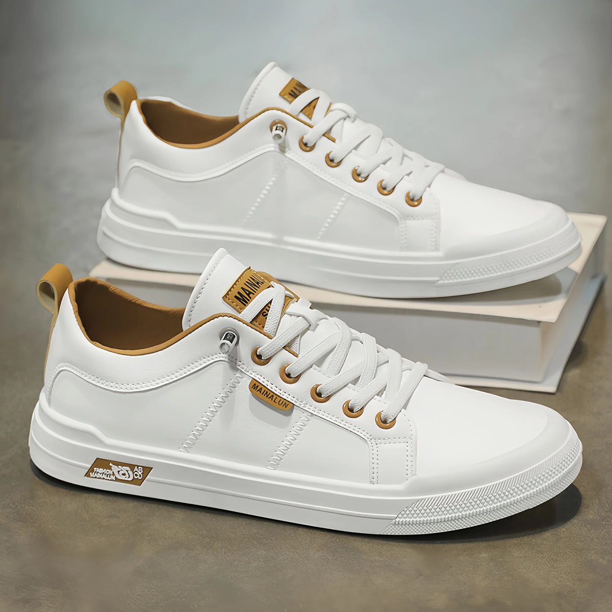 Nouvelle Arrivée 2026 – Chaussures Décontractées en Cuir Grande Taille pour Hommes – Baskets Tendance Antidérapantes à Semelle Souple pour Toutes Saisons