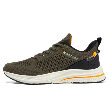 Baasploa løbesko til mænd – mærke, designer, mesh, casual sneakers, letvægts, snøresko, nye herresko til udendørs sport og tennis