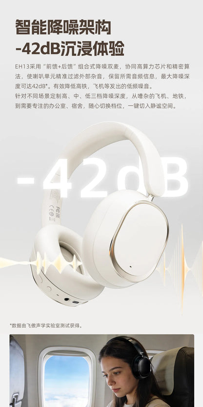 Cuffie over-ear wireless Bluetooth ANC FiiO EH13 – Headset gaming HiFi LDAC con cancellazione del rumore, bassi profondi e lunga autonomia della batteria