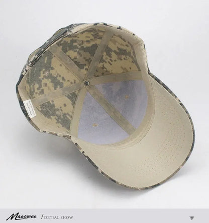 Casquettes de baseball camouflage pour homme, casquette tactique anti-UV, ajustable, style militaire, camouflage, airsoft, chasse, camping, randonnée, pêche