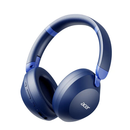 Casque sans fil Bluetooth Acer Ohr653 avec puce 6.0, conception d'écouteurs à couverture complète, pliable, basses profondes, réduction du bruit pour les appels, autonomie ultra-longue de 50 heures, casque dédié au jeu