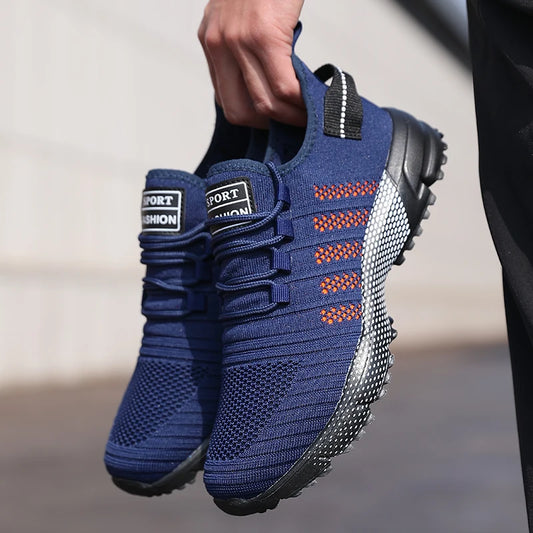 Ανδρικά Casual Sneakers από Διχτυωτό Ύφασμα, Ελαφριά, Διαπνέοντα, με Μαλακή Σόλα, Slip-on Παπούτσια Τρεξίματος, Ανδρικά Flat Loafers και Trainers