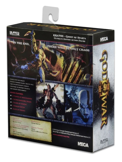 18CM Boxed NECA God of War Sparta Ghost Kratos Father Son Edition Atreus Action Doll Model Joint Mobile Toy Gift
