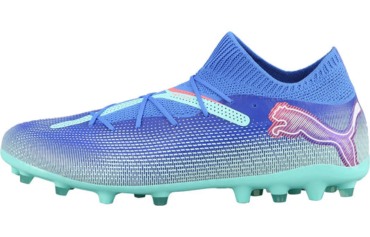 Chaussures de football Puma Future 7 Pro Sports Comfort Mg, bleu et vert, 107927-01