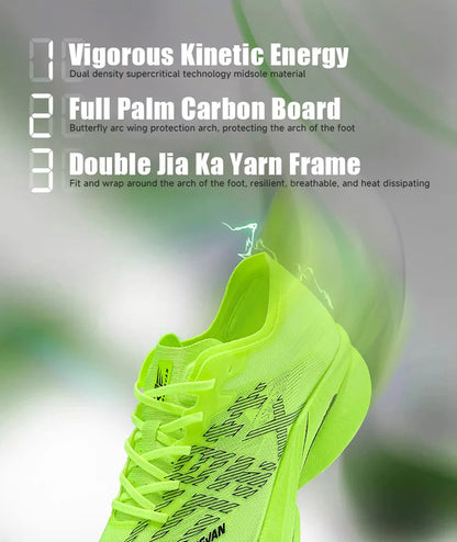 IRUNSVAN Zapatillas deportivas con placa de carbono para maratón, zapatillas profesionales de running, amortiguadoras, transpirables, para jogging, unisex 095