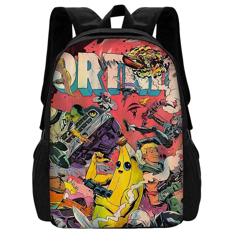 Stylové dětské batohy FortniteS pro kluky i holky, studentský dárek k narozeninám, unisex školní tašky a odolný kempingový batoh
