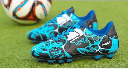 Chaussures de football pour hommes et enfants, crampons, ultra-légères, antidérapantes, pour terrain gazonné, chaussures de football professionnelles pour adultes, chaussures d'entraînement pour garçons, livraison direc