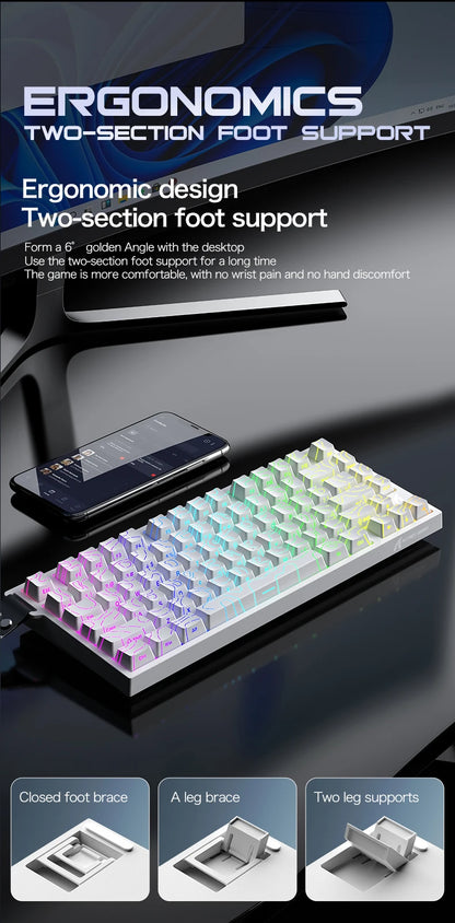 Attack Shark R82HE Wired RGB Magnetic Switch Keyboard, 256K Scan Sampling Rate, 0.005RT Accuracy 8K Return Rate