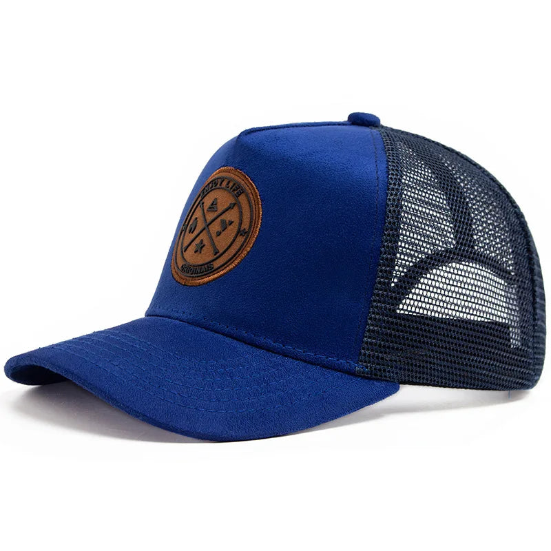 Four Seasons Mesh Baseball Cap Women Men Fashion Casual Breathable Letter Icon Unisex HipHop Trucker Caps Outdoor Sports Dad Hat