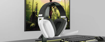 Casque de jeu sans fil BINNUNE BW06 2,4 GHz avec micro pour PS5 PS4 PC Mac Playstation, casque de jeu Bluetooth avec microphone