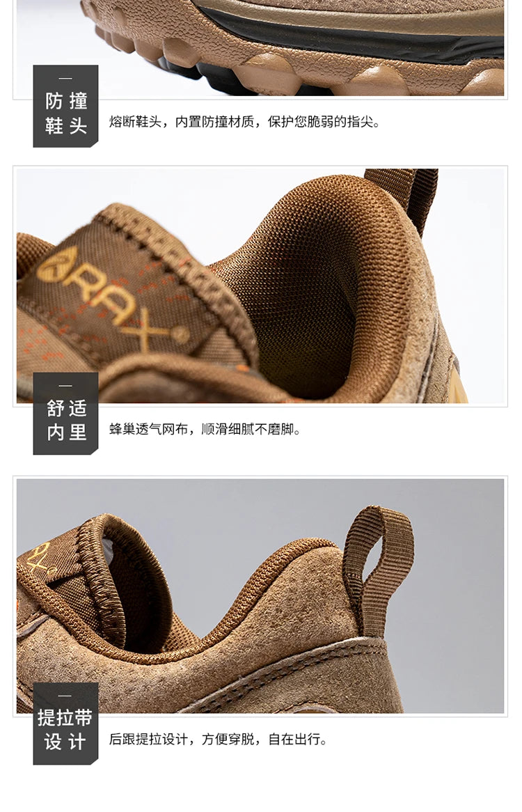 RAX Outdoor Breathable Hiking Shoes for Men Lightweight Walking Trekking Wading Shoes Sport Sneakers Men Outdoor Sneakers Male
