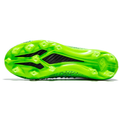 Chaussures de football pour hommes et femmes, chaussures de football à tige haute offrant un bon maintien de la cheville, chaussures d’entraînement légères et antidérapantes pour terrains intérieurs et extérieurs.
