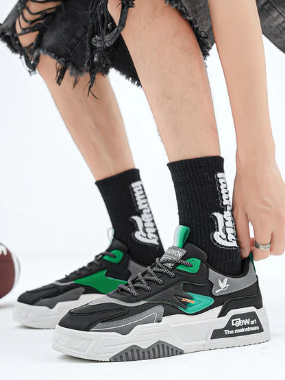 Men's skate shoes, casual sports shoes, men's street fashion casual shoes, light, comfortable, versatile and suitable for all se