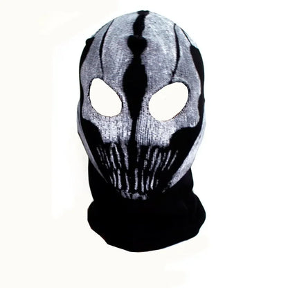 Unisex Ghost Print Skull Motorcycle Face Mask War Game Call Of Duty MWII 2022 COD Ghost Simon Riley Balaclava Mask For Adult