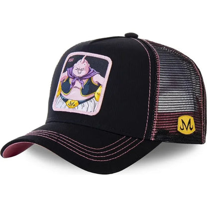 Dragon Ball Son Goku muška hip-hop kapa s letećim vrhom, ljetna kapa s izbočenim vrhom, muška kapa s vezom, kapa s mrežastim podstavom, podesiva trucker kapa, sunčana vizira
