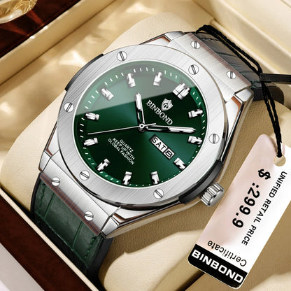Férfi új, alkalmi, üzleti bőr óra, luxus férfi karóra, automata karórák, férfi divatkarórák, kvarc karórák, Relojes De Hombre