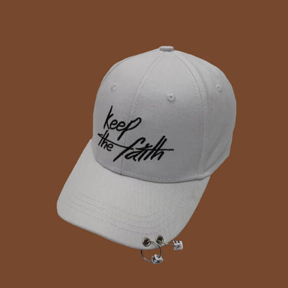 Women Men Hip Hop Kpop Snapback Baseball Cap Solid Color With Ring Sport Dancing Travel Lover Dad Hat Caps Streetwear Adjustable
