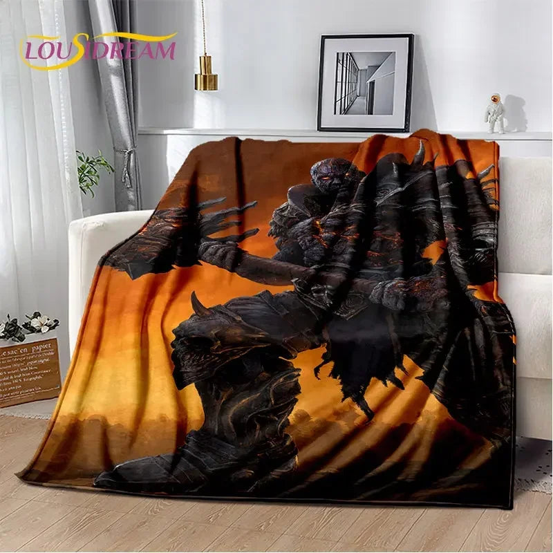 World of Warcraft,WOW ,Game Gamer Soft Plush Blanket,Flannel Blanket Throw Blanket for Living Room Bedroom Bed Sofa Picnic Cover