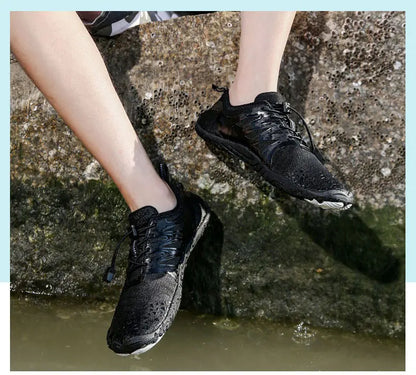 EOCENE Sapatilhas aquáticas barefoot para homem e mulher, de secagem rápida, para desportos ao ar livre, praia, natação, fitness, caminhada na água, caminhadas e ciclismo