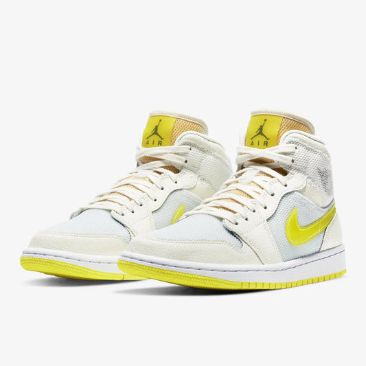 Nike genuine Air Jordan 1 Mid AJ1 Lakers Mid-top Basketball Shoes DB2822-107