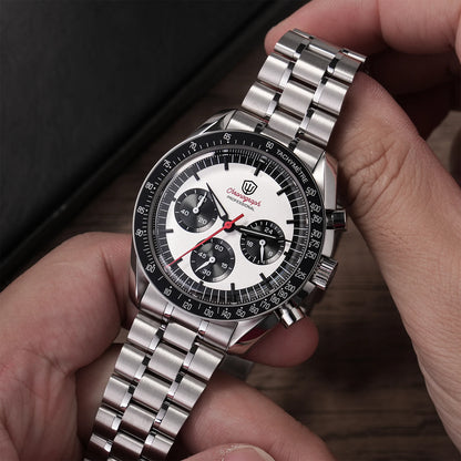 Orologio da uomo Watchdives New Wd1863 al quarzo VK63, cronografo con vetro zaffiro bombato, impermeabile, 39 mm, in acciaio, top brand, orologio business di lusso
