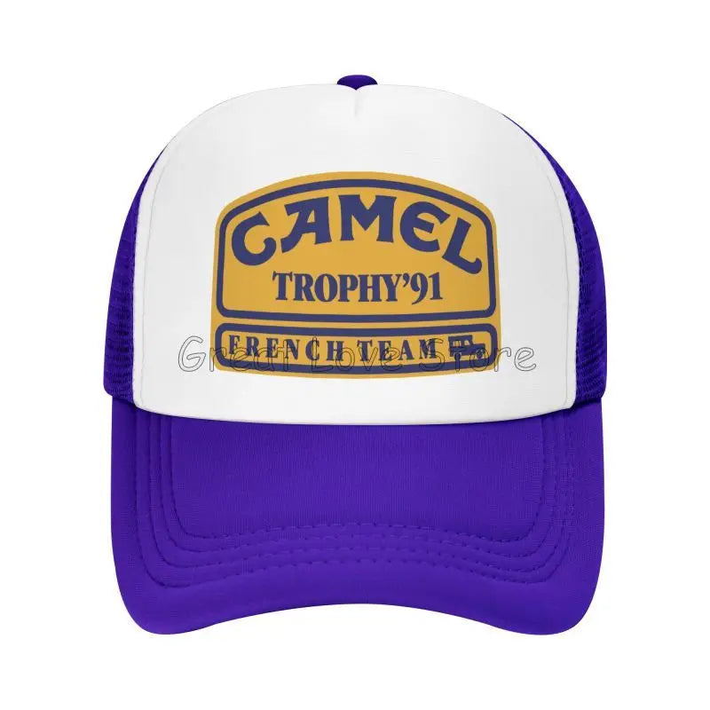 „Camel Trophy 91“ spausdinta beisbolo kepurė, unisex saulės skydeliai, vasarinės hiphopo kepurės vyrams ir moterims, lauko kvėpuojančios tinklinės „Snapback“ kepurės