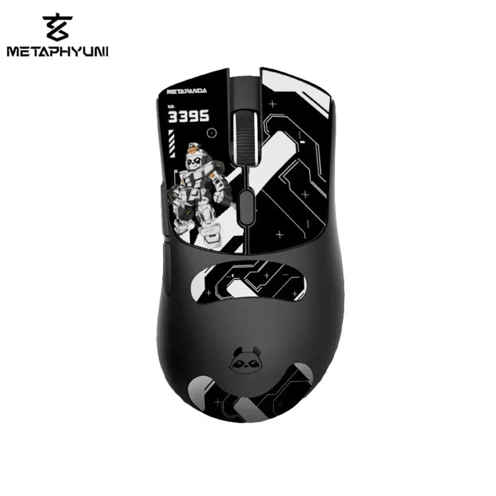 Bezdrátová myš Metaphyuni Metapanda P1 P1 Pro Max PAW3395, nízká latence, lehká e-sportovní herní myš, ergonomická, dárek pro PC hráče