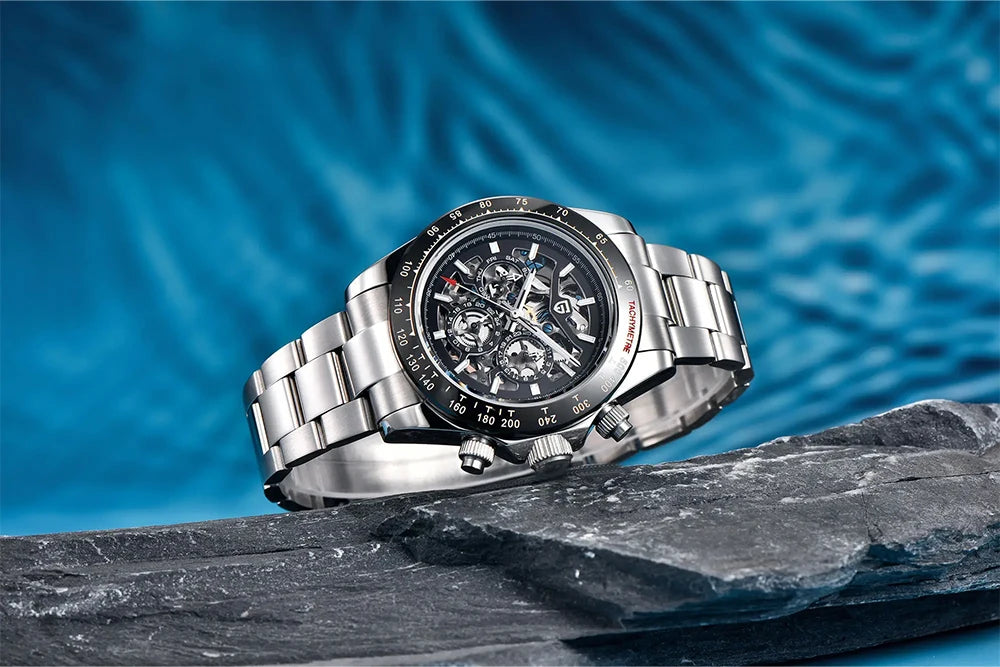 PAGANI DESIGN Men's Automatic Mechanical Watch Stainless Steel Waterproof Sport 10Bar Luxury Casual Watch for Men Reloj Hombre
