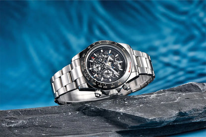 PAGANI DESIGN Men's Automatic Mechanical Watch Stainless Steel Waterproof Sport 10Bar Luxury Casual Watch for Men Reloj Hombre