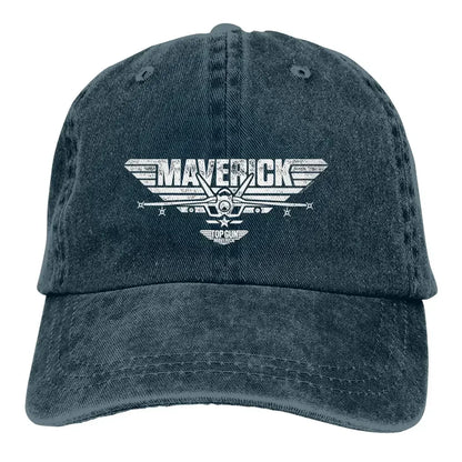 Многоцветна шапка с козирка за мъже и жени, каубойска шапка „Top Gun Maverick“ с центрирано лого на „Jet“, бейзболни шапки, персонализирани шапки с козирка за защита