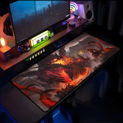 Podkładka pod mysz World of Warcraft Lich King PC HD anime, akcesoria gamingowe, podkładka pod klawiaturę i mysz, laptop, XXL, biurko gamingowe, podkładka pod mysz z motywem Lich King