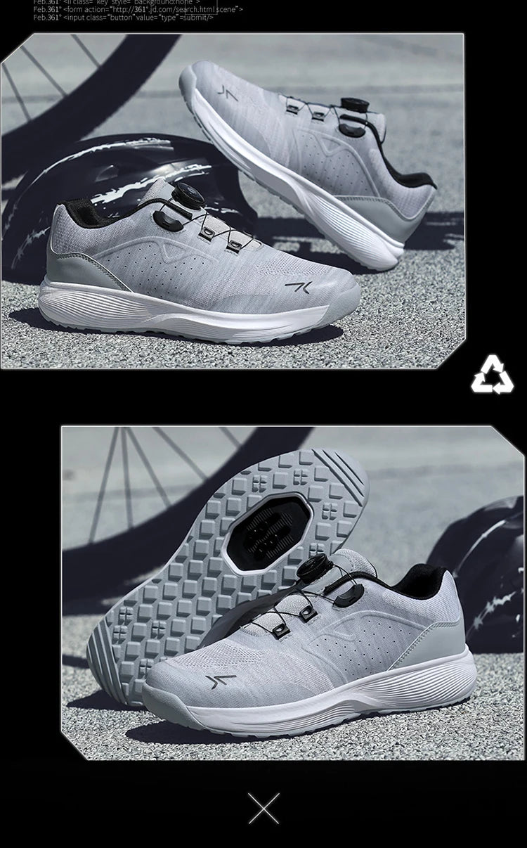 Cycling Sneakers MTB Men's Sports Dirt Bike Shoes SPD Pedal Mountain Bicycle Footwear Speed Racing Flat Off-Road Cycling Shoes