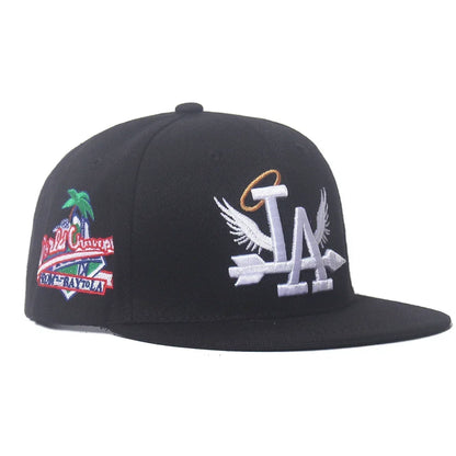 2025 New Letter Wing Side Coconut Tree Embroidery High Quality Street Rap Hip Hop Baseball Hat for Men and Women