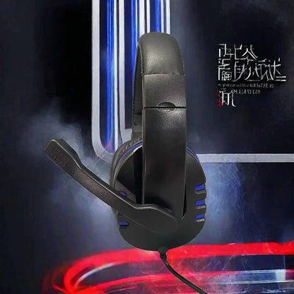 Cuffie cablate 7260 con microfono – Headset gaming e lavoro per PS4 PS5 Xbox One, studio e riunioni, auricolari con jack 3.5mm