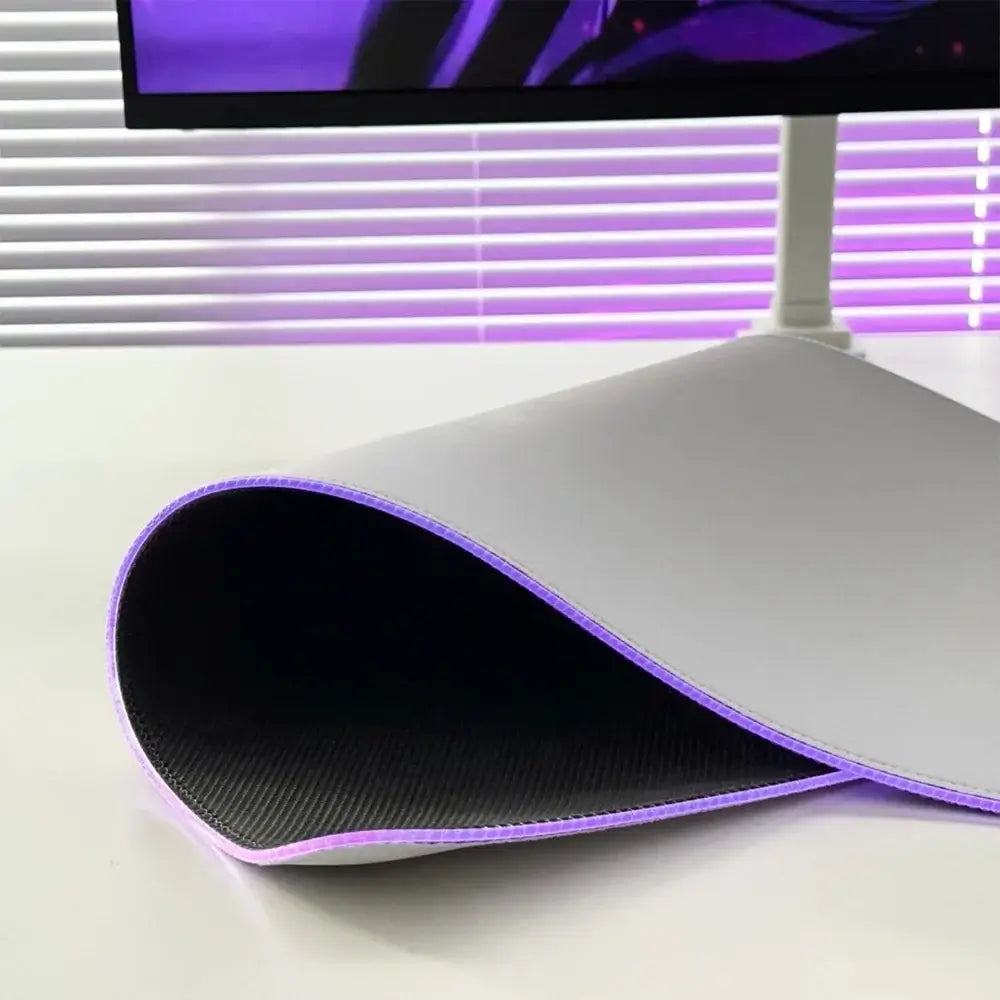 Podkładka pod mysz Overwatch Hips Gaming Anime XXL RGB, mata na biurko LED z podświetleniem, gumowa podkładka na blat
