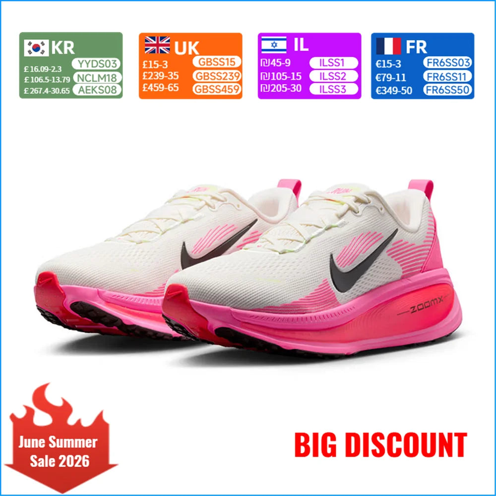 Ténis de corrida Nike VOMERO 18 para homem: Ténis de corrida em estrada respiráveis, almofadados e com boa resposta, para treino e corrida IB7315-100