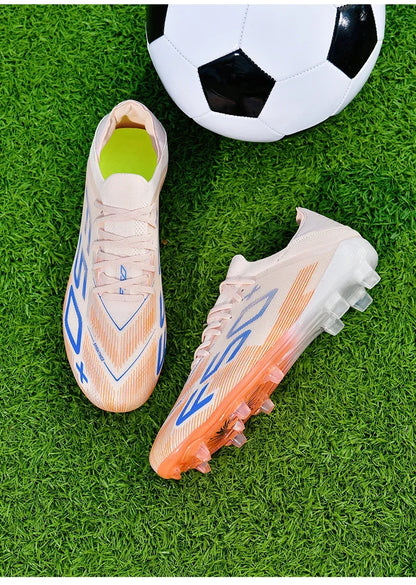 Nouvelles chaussures de football pour hommes, chaussures de futsal d'intérieur antidérapantes, crampons de match de haute qualité, chaussures de football, baskets, chaussures montantes pour terrain gazonné et extérieur