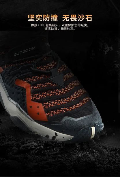 RAX Outdoor Breathable Hiking Shoes for Men Lightweight Walking Trekking Wading Shoes Sport Sneakers Men Outdoor Sneakers Male