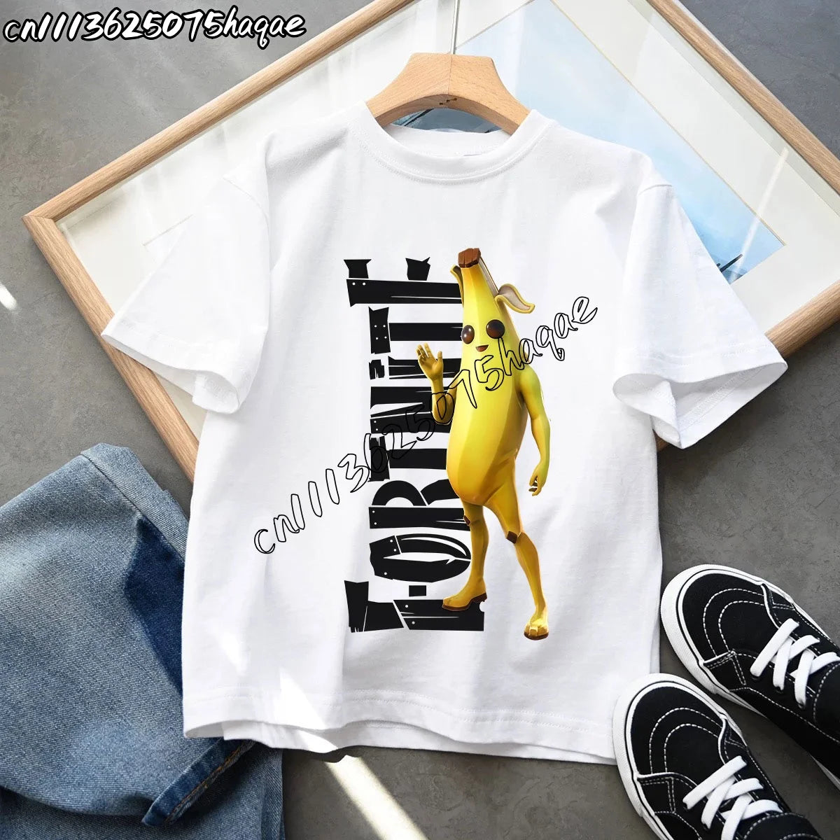 Neue Fortnite-Sommer-T-Shirts für Kinder, Cartoon-Figur-Grafik-T-Shirt, lässige Sport-Kurzarmtops für Jungen