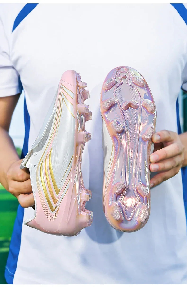 Nouvelles chaussures de football pour hommes, baskets de futsal, crampons, chaussures de football, pour terrain en herbe, montantes, pour l'extérieur, antidérapantes, pour l'intérieur, haute qualité, meilleures ventes
