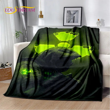 3D COD,Call of Duty Game Gamer Soft Plush Blanket,Flannel Blanket Throw Blanket for Living Room Bedroom Beds Sofa Office Cover