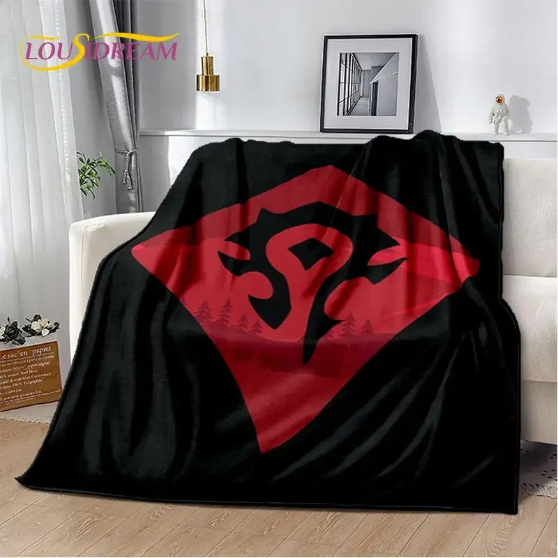 World of Warcraft,WOW ,Game Gamer Soft Plush Blanket,Flannel Blanket Throw Blanket for Living Room Bedroom Bed Sofa Picnic Cover