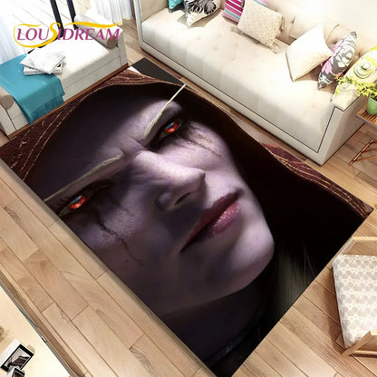 World of Warcraft,WOW ,Game Gamer Area Rug,Carpet Rug for Living Room Bedroom Sofa Doormat Decoration, Kid Non-slip Floor Mat 3D
