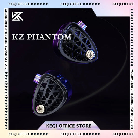 KZ Phantom HIFI In-Ear Gaming Earphone 4-Speed Custom Tuning Switch DSP Game Sound Card For PC Wired Headphones Gifts